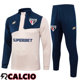 Insieme Tuta Calcio Sao Paulo FC Giallo Blu Reale 2024/2025