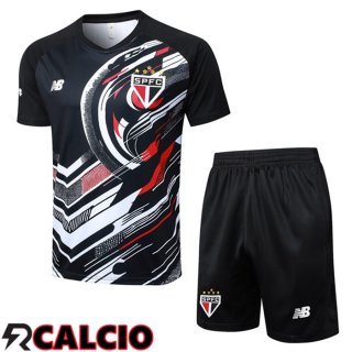 Insieme T Shirt Allenamento Sao Paulo FC + Pantaloncini Nero 2025/2026