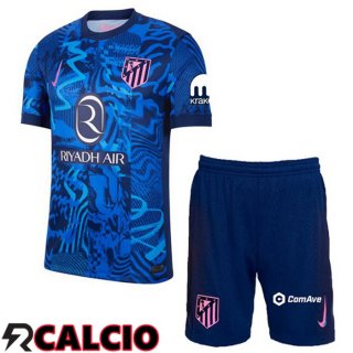 Terza Maglia Atletico Madrid Bambino Blu 2024/2025