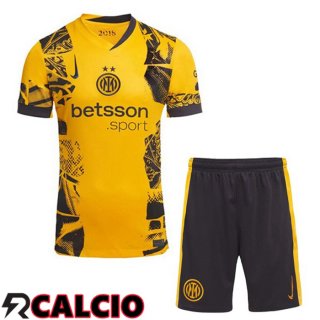 Terza Maglia Inter Milan Bambino Giallo 2024/2025