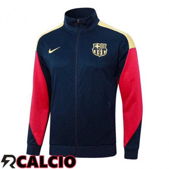 Giacca Calcio FC Barcellona Blu Reale 2024/2025  Giacca Calcio FC Barcellona Blu Reale 2024/2025