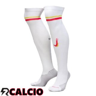 Terza Calzini Calcio Liverpool Bianco 2024/2025