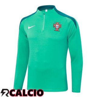 Felpa Allenamento Portogallo Verde 2024/2025