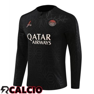 Felpa Allenamento JORDAN Paris PSG Nero 2024/2025  Felpa Allenamento JORDAN Paris PSG Nero 2024/2025