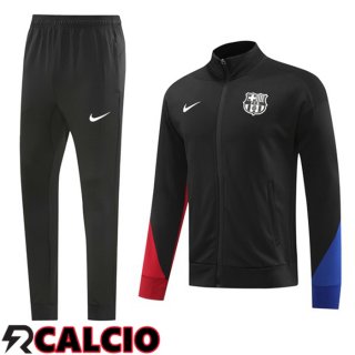 Insieme Tuta Calcio - Giacca FC Barcellona Nero 2024/2025