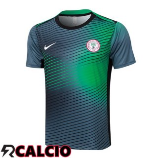 T Shirt Allenamento Nigeria Verde Nero 2024/2025