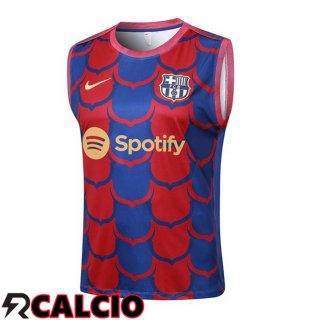 Canotta Allenamento FC Barcellona Rosso Blu 2024/2025