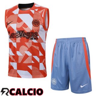 Canotta Allenamento Inter Milan + Pantaloncini Arancia 2024/2025