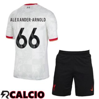 Terza Maglia FC Liverpool (ALEXANDER-ARNOLD 66) Bambino Bianco 2024/2025
