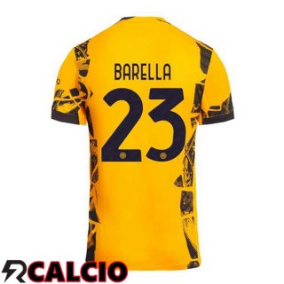 Terza Maglia Inter Milan (BARELLA 23) Giallo 2024/2025  Terza Maglia Inter Milan (BARELLA 23) Giallo 2024/2025