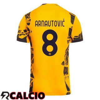Terza Maglia Inter Milan (ARNAUTOVIĆ 8) Giallo 2024/2025  Terza Maglia Inter Milan (ARNAUTOVIĆ 8) Giallo 2024/2025
