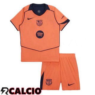 Terza Maglia FC Barcellona Bambino Rosso 2025/2026  Terza Maglia FC Barcellona Bambino Rosso 2025/2026