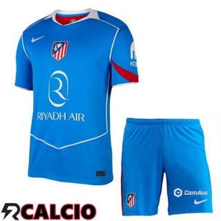 Terza Maglia Atletico Madrid Bambino Blu 2025/2026  Terza Maglia Atletico Madrid Bambino Blu 2025/2026