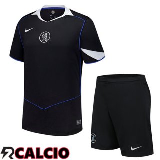 Terza Maglia FC Chelsea Bambino Nero 2025/2026  Terza Maglia FC Chelsea Bambino Nero 2025/2026