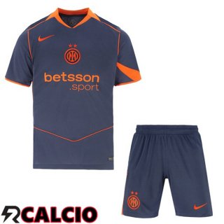 Terza Maglia Inter Milan Bambino Grigio 2025/2026