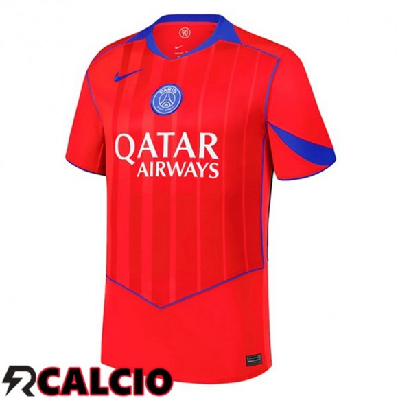 Terza Maglia Paris PSG Rosso 2025/2026  Terza Maglia Paris PSG Rosso 2025/2026