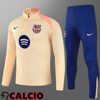 Insieme Tuta Calcio FC Barcellona Bambino Giallo 2025/2026  Insieme Tuta Calcio FC Barcellona Bambino Giallo 2025/2026