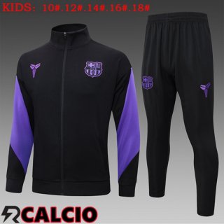 Insieme Tuta Calcio - Giacca FC Barcellona Bambino Nero 2025/2026  Insieme Tuta Calcio - Giacca FC Barcellona Bambino Nero 2025/2026