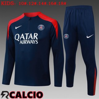 Insieme Tuta Calcio Paris PSG Bambino Blu Reale 2025/2026