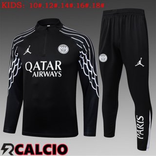 Insieme Tuta Calcio Jordan Paris PSG Bambino Nero 2025/2026