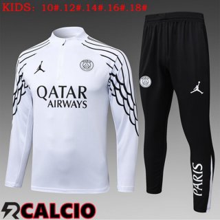 Insieme Tuta Calcio Jordan Paris PSG Bambino Bianco 2025/2026