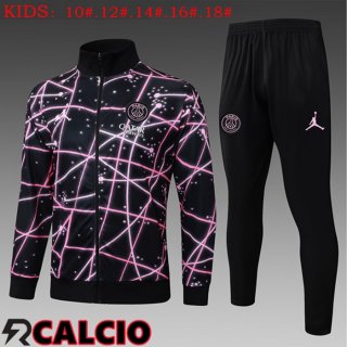 Insieme Tuta Calcio - Giacca Jordan Paris PSG Bambino Nero 2025/2026
