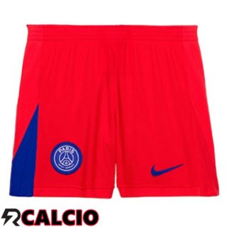 Terza Pantaloncini Calcio Paris PSG Rosso 2025/2026