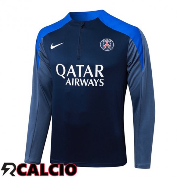 Felpa Allenamento Paris PSG Blu Reale 2025/2026  Felpa Allenamento Paris PSG Blu Reale 2025/2026