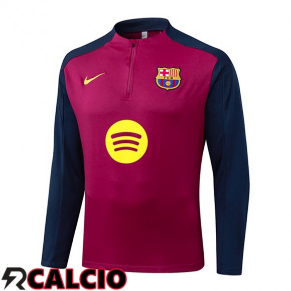 Felpa Allenamento FC Barcellona Rosso Blu Reale 2025/2026  Felpa Allenamento FC Barcellona Rosso Blu Reale 2025/2026