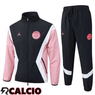 Insieme Tuta Calcio - Giacca Jordan Paris PSG Nero Rosa 2025/2026  Insieme Tuta Calcio - Giacca Jordan Paris PSG Nero Rosa 2025/2026