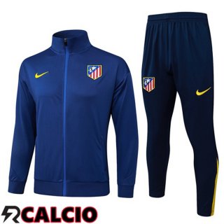 Insieme Tuta Calcio - Giacca Atletico Madrid Blu Reale 2025/2026  Insieme Tuta Calcio - Giacca Atletico Madrid Blu Reale 2025/2026
