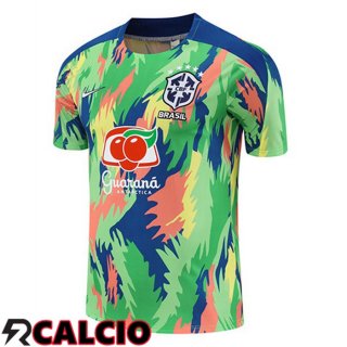 T Shirt Allenamento Brasile Verde 2025/2026