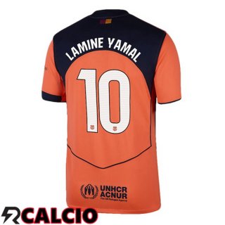 Terza Maglia FC Barcellona (LAMINE YAMAL 10) Rosso 2025/2026