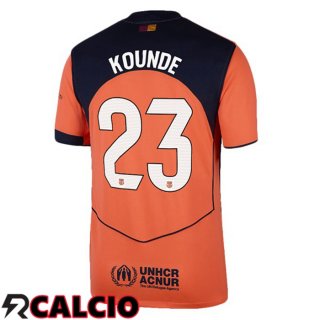 Terza Maglia FC Barcellona (KOUNDE 23) Rosso 2025/2026