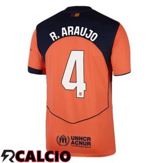 Terza Maglia FC Barcellona (R. ARAUJO 4) Rosso 2025/2026