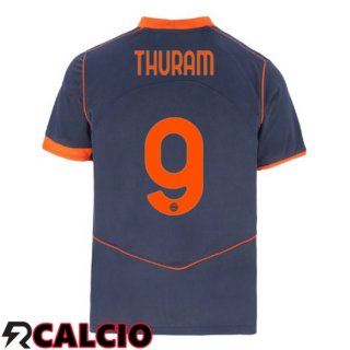 Terza Maglia Inter Milan (THURAM 9) Grigio 2025/2026  Terza Maglia Inter Milan (THURAM 9) Grigio 2025/2026