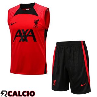 Canotta Calcio FC Liverpool + Shorts Rosso 2022/2023  Canotta Calcio FC Liverpool + Shorts Rosso 2022/2023