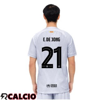 Terza Maglia FC Barcellona (F. DE JONG 21) Grigio 2022/2023