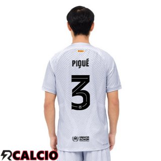 Terza Maglia FC Barcellona (PIQUÉ 3 ) Grigio 2022/2023