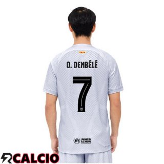 Terza Maglia FC Barcellona (O. DEMBÉLÉ 7) Grigio 2022/2023