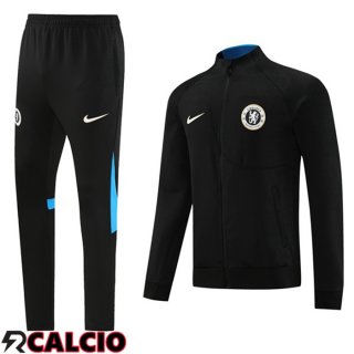 Insieme Tuta Calcio - Giacca FC Chelsea Nero 2023/2024