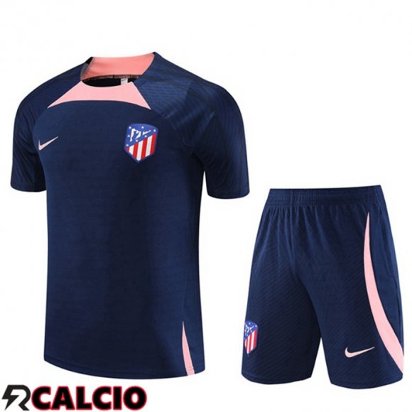 T Shirt Allenamento Atletico Madrid + Pantaloncini Blu Reale 2023/2024