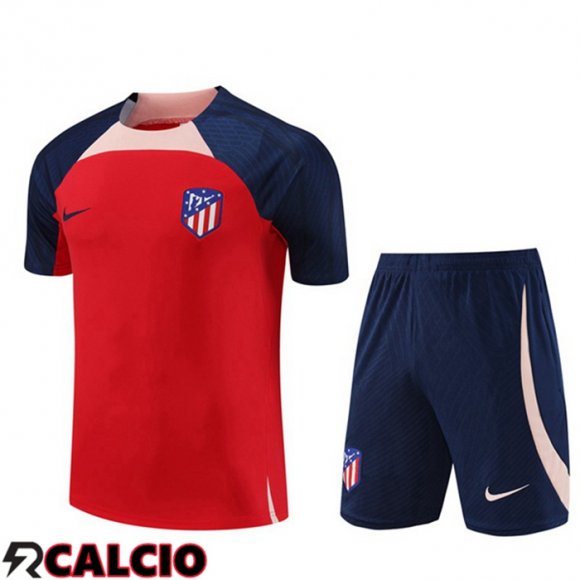 T Shirt Allenamento Atletico Madrid + Pantaloncini Rosso 2023/2024