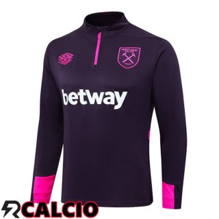 Felpa Allenamento West Ham United Viola 2024/2025  Felpa Allenamento West Ham United Viola 2024/2025