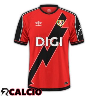 Seconda Maglia Rayo Vallecano Rosso Nero 2025/2026  Seconda Maglia Rayo Vallecano Rosso Nero 2025/2026