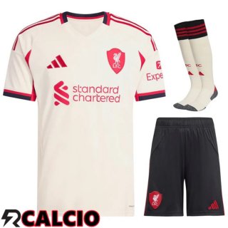 Seconda Insieme Maglia Liverpool (Pantaloncini + Calzini) 2025/2026  Seconda Insieme Maglia Liverpool (Pantaloncini + Calzini) 2025/2026