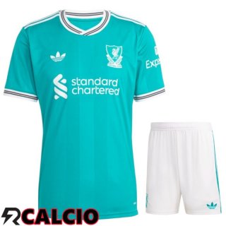 Terza Insieme Maglia Liverpool + Pantaloncini 2025/2026  Terza Insieme Maglia Liverpool + Pantaloncini 2025/2026