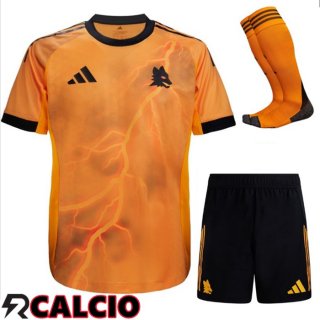 Seconda Insieme Maglia AS Roma (Pantaloncini + Calzini) 2025/2026  Seconda Insieme Maglia AS Roma (Pantaloncini + Calzini) 2025/2026