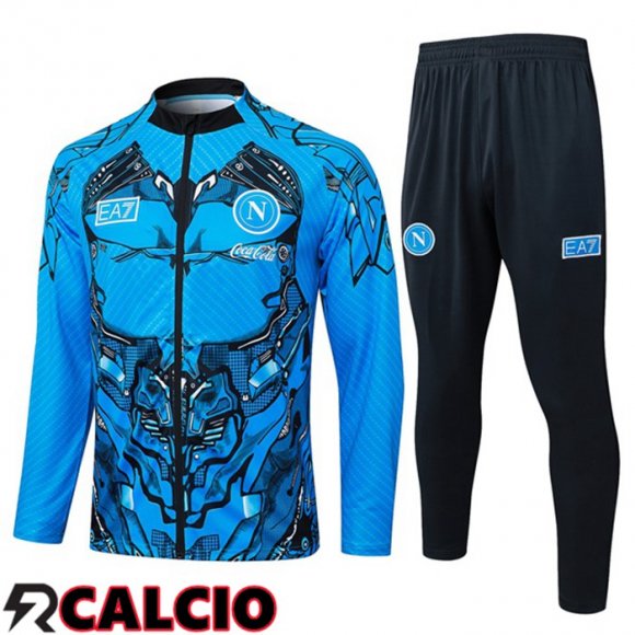 Insieme Tuta Calcio - Giacca SSC Napoli Blu 2025/2026  Insieme Tuta Calcio - Giacca SSC Napoli Blu 2025/2026