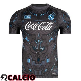 T Shirt Allenamento SSC Napoli Nero 2025/2026  T Shirt Allenamento SSC Napoli Nero 2025/2026